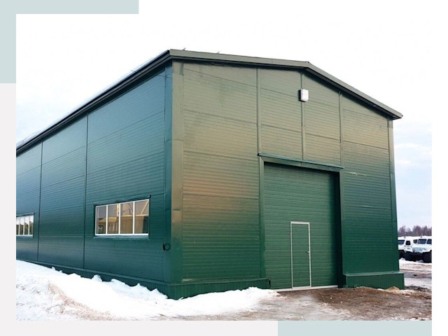 Двускатные ангары в Челябинске