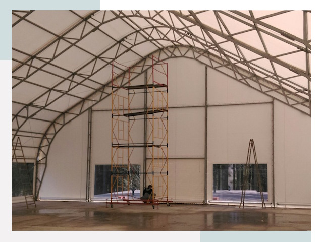 Шатровые ангары в Челябинске