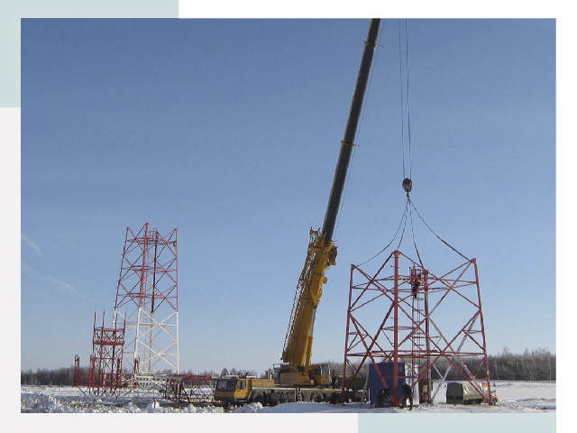 Монтаж вышек связи в Челябинске