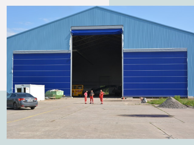 Ангарные ворота в Челябинск от СтальСтрой-Члб по цене 619 руб.